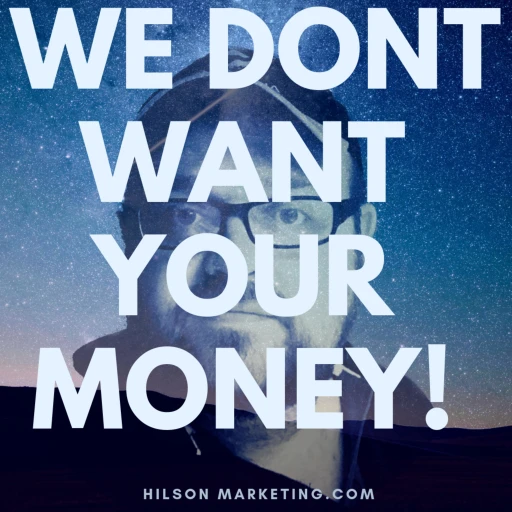 We Don’t Want Your Money!