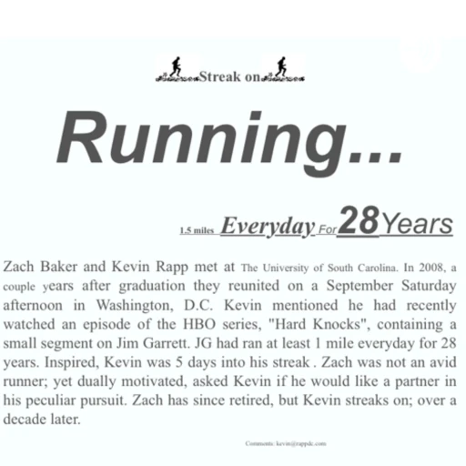 Running For 28 Years