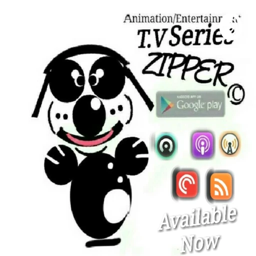 Cartoon Dog Zipper T.V