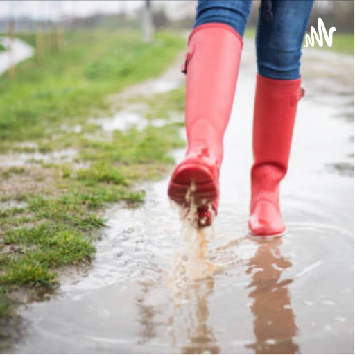 A walk in her rubber boots