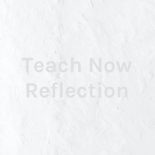 Teach Now Reflection