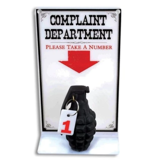 Complaint Dept. Take a Number